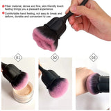 Flower Nail Brush For Manicure Rose Nail Art Brush Nail Accesories Tools Popular Round Small Gel polish Dust Cleaning Brushes