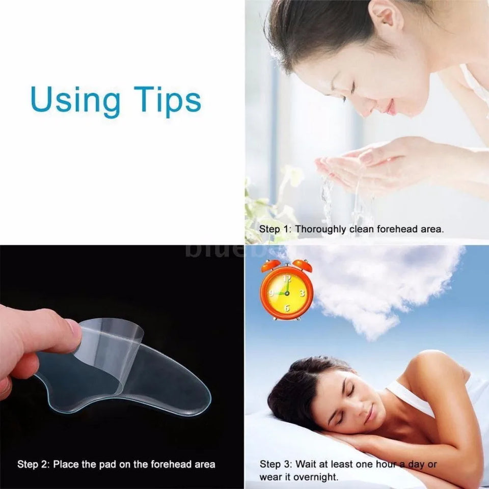 Reusable Anti Wrinkle Eye Chin Forehead Skin Care Pads 100% Medical Grade Silicone Reusable Face Lifting Invisible Patches