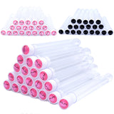 20Pcs/Lot Dust-Proof Eyelash Brush Tube Empty Reusable Lash Mascara Wand Case Replaceable Makeup Applicators Container wholesale