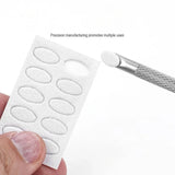 Nail Circle Beveled Head Stainless Steel Cuticle Pusher Nail Art Sanding Tablet Manicure Sticks Tool for Salon Nails Accessories