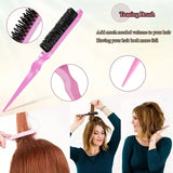 5pcs/set Detangling Hair Brush Curly Hair Curved Rat Tail Comb Set Edge  Hair Brush Curly Hair Brush Salon Hair Tools
