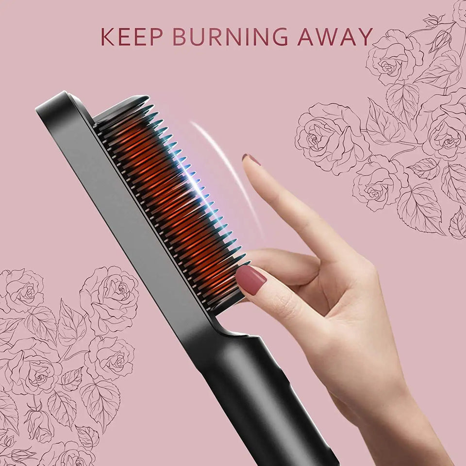 Hot Sale Mini Hair Straightener Hot Comb Customized Hair Styling Tools Hair Brush Straightener Comb