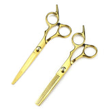 Hair Scissors 6" Japan Stainless Purple Hair Cutting Scissors Barber Thinning Shears Haircut Set for Hairdressing Dropshipping