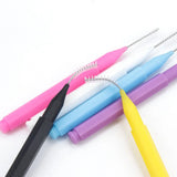 10/20/50Pcs Mini Eyebrow Brush Brow Perm Brush Disposable Brow Lifting Brushes Bendable Micro Eyelash Brush Applicators Tools