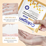 Masque Facial au Collagène SADOER - Lot de 10 pièces