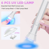 Portable Nail Dryer Lamp UV LED Nail Light For Curing All Gel Polish USB Rechargeable Quick Dry Manicure Machine Nail Art Tools