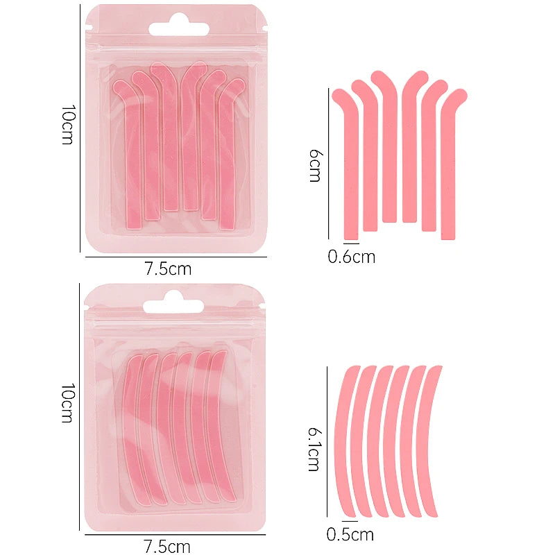 6 Pcs  Eyelash Lifting Silicone Stripe Soft Lash Lift Curlers Pads Eye Lash Extension Perm Ribbon Beauty Female Makeup Tools