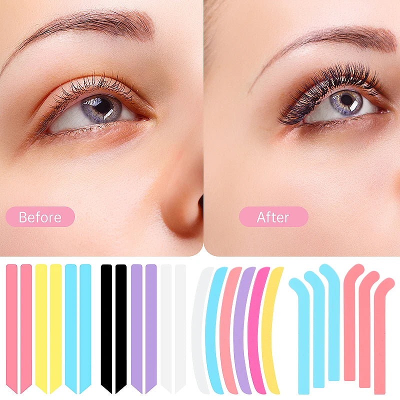 6 Pcs  Eyelash Lifting Silicone Stripe Soft Lash Lift Curlers Pads Eye Lash Extension Perm Ribbon Beauty Female Makeup Tools