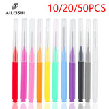 10/20/50Pcs Mini Eyebrow Brush Brow Perm Brush Disposable Brow Lifting Brushes Bendable Micro Eyelash Brush Applicators Tools