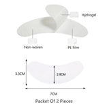 50 Pairs Eyelash Extension Patch Hydrogel Patches Gel Pad Makeup Lash Lift Tools Under Eye Patch Pads for Eyelash Extension