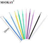 100Pcs Eyelash Cleaning Brush Lash Extension Micro Cotton Swab Individual Eyelashes Microbrush Beauty Makeup Clean Remover Tools