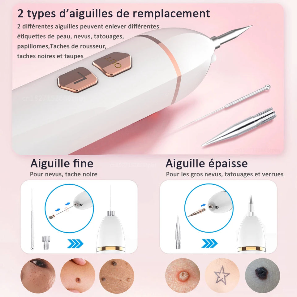 Laser Plasma Pen Black Dots Freckles Mole Wart Remover Pen Dark Spot Remover For Face Electric Pimples Tattoo Skin Tag Removal