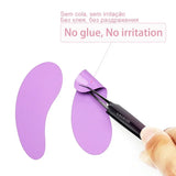 New Reusable 1Pair Eye Pads Silicone Stripe Lash Lift Eyelash Extension Hydrogel Patches Under Eye Gel Patch Makeup Tools