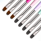 1-9PCS Nails Art Brush Pen 3D Tips Pattern Phototherapy Acrylic UV Gel Extension Builder Coating Painting Pen DIY Manicure Tools