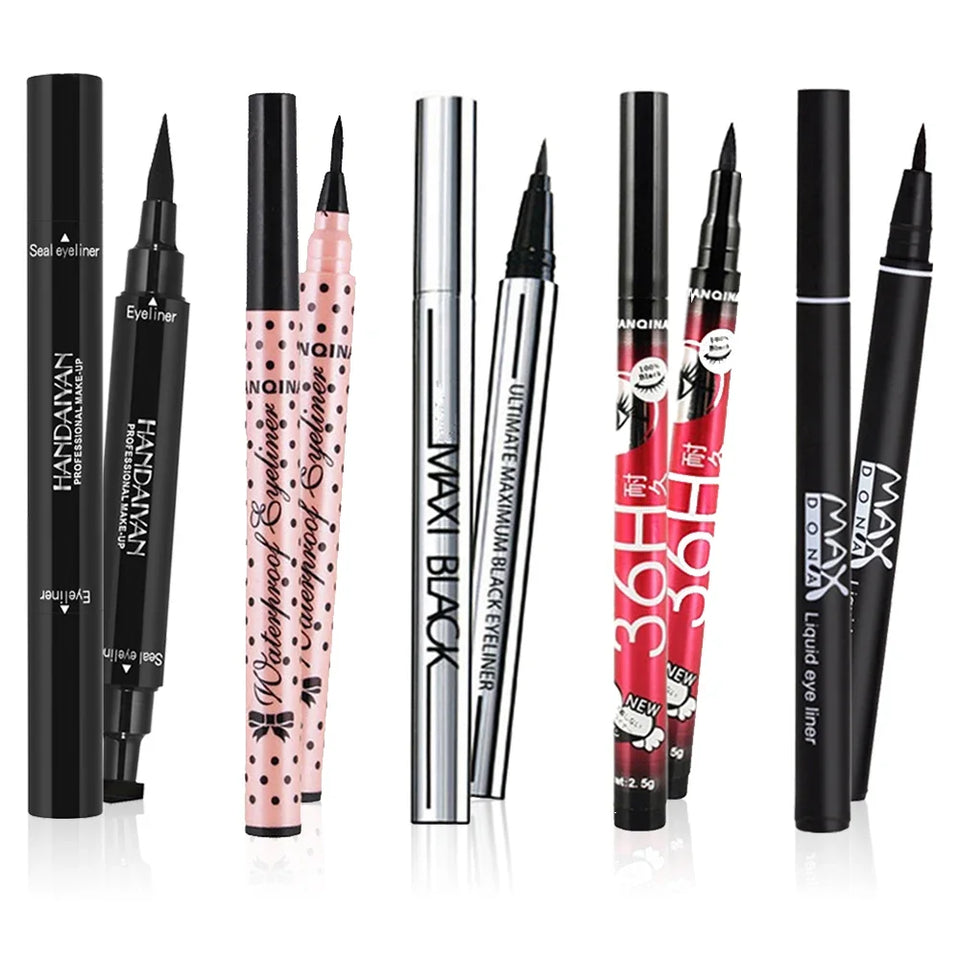 5 style of black liquid eyeliner shade brown make up eye liner pencil color eyeliner waterproof eyeliner eyes makeup stencil