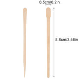 100Pcs Wooden Hair Removal Stick Face Wax Sticks Depilation Spatula Body Eyebrow Applicator Smooth Tongue Depressor Beauty Tools