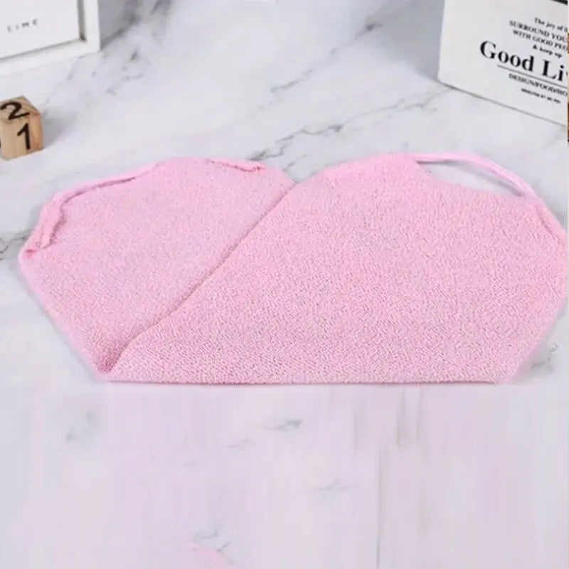 Stretchable Exfoliating Back Scrubber With Handles, Neck Back Scrubber Bath Wash Towel Shower Washcloth Scrubber Strap