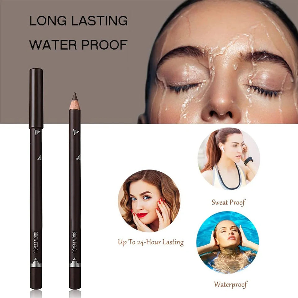Lot de 6/12 Crayons à Sourcils Waterproof pour Femmes