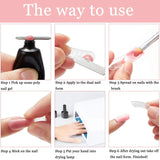 Gel Brush & Picker, 2 IN 1 Design Nail Brush and Spatula,Gel Nail Brush Tool for Acrylic Nails Extension Gel