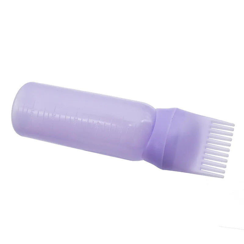 3 Colors Dyeing Shampoo Bottle With Comb Hair Dye Oil Applicator Bottles Hair Dye Bottle Applicator Hair Salon Styling Tools